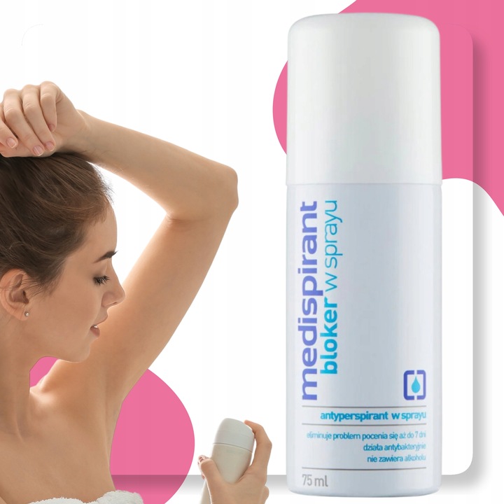 Antyperspirant spray 75 ml Medispirant bloker potu pod pachy