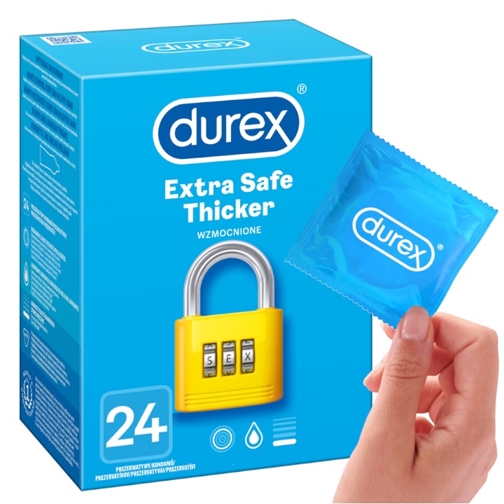 DUREX prezerwatywy Extra Safe większa ochrona 24