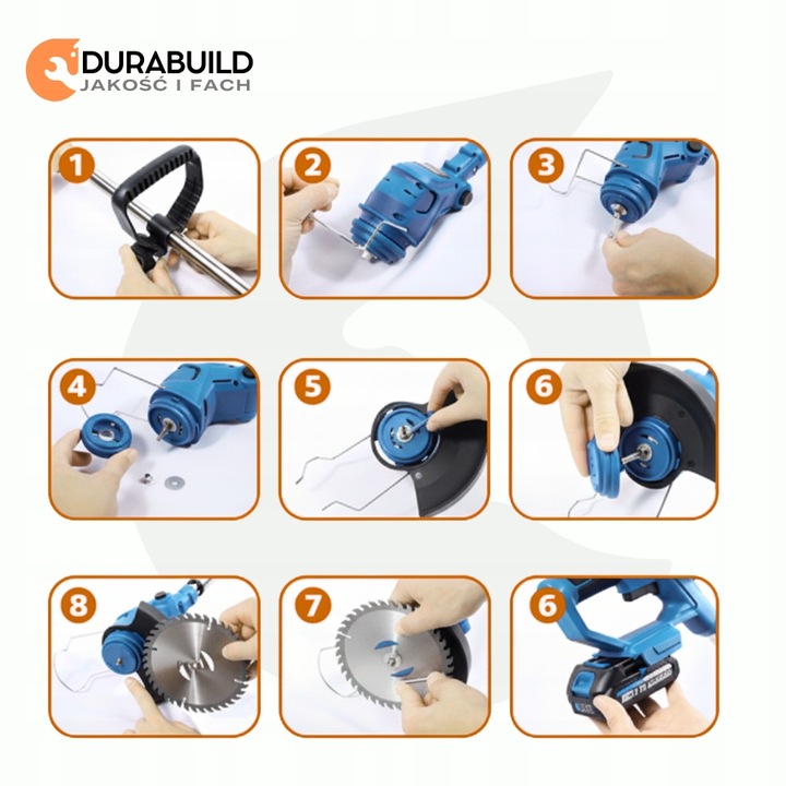 PODKASZARKA AKUMULATOROWA KOSA WYKASZARKA KOSIARKA DO TRAWY DUŻY