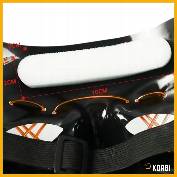 ŚWIECĄCA MASKA LED PURGE NOC OCZYSZCZENIA LEDOWA PRZEBRANIE HALLOWEEN