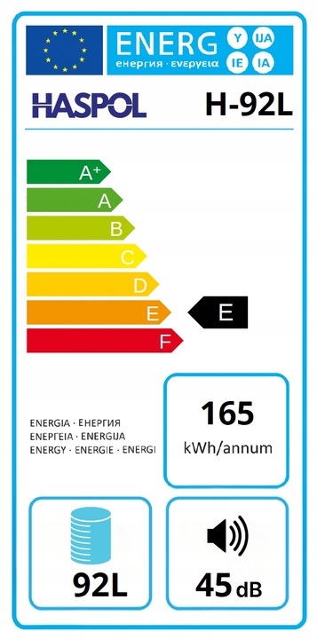 Lodówka jednodrzwiowa z zamrażarka do -20°C, lodówka 92L do domu,