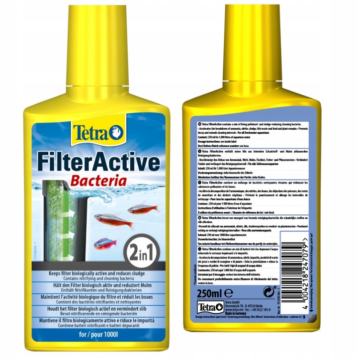 TETRA FILTER ACTIVE BACTERIA 250ml BAKTERIE DO AKWARIUM