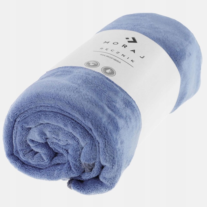 RĘCZNIK Z MIKROFIBRY BASEN zgaszony niebieski PLAŻOWY