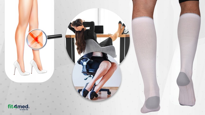 SKARPETY KOMPRESYJNE PODKOLANÓWKI UCISKOWE PRZECIWŻYLAKOWE ŻYLAKI