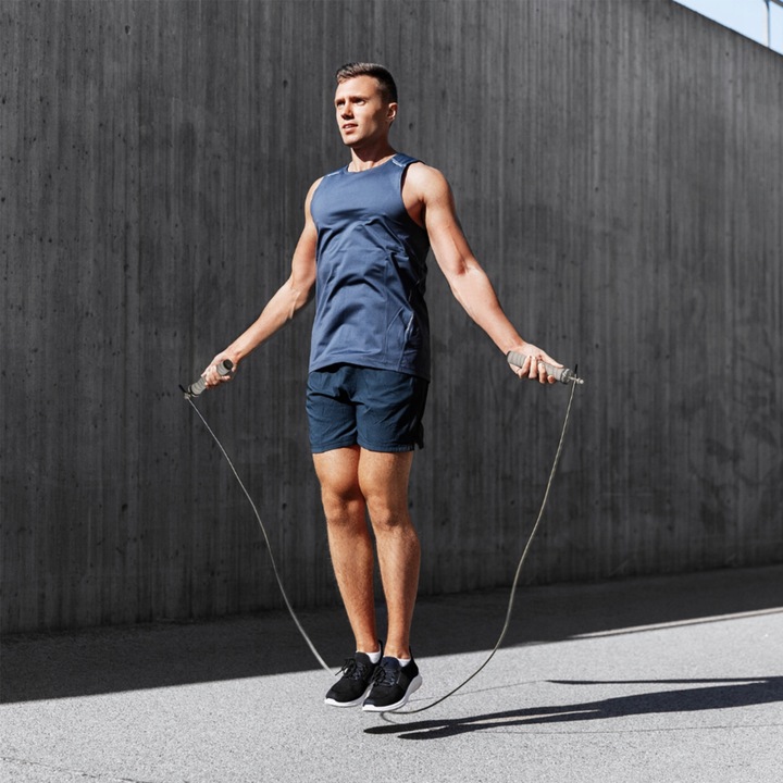 SKAKANKA BOKSERSKA Z OBCIĄŻENIEM OBROTOWYMI GŁOWICAMI REGULOWANA WYTRZYMAŁ