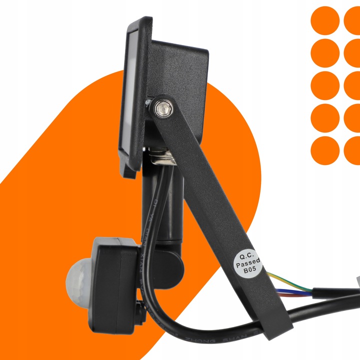 Halogen LED z Czujnikiem Ruchu Zmierzchu Naświetlacz 20W IP65