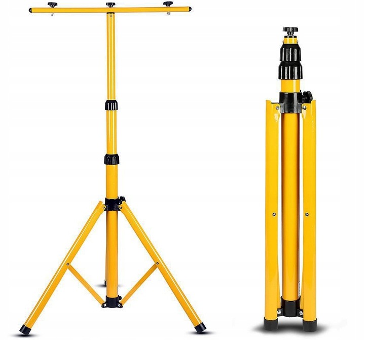 Halogen LED Statyw Budowlany Naświetlacz 2x50W LED + przewód + wtyczka