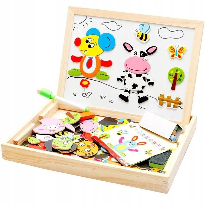 EDUKACYJNA duża WIELOFUNKCYJNA tablica MAGNETYCZNA