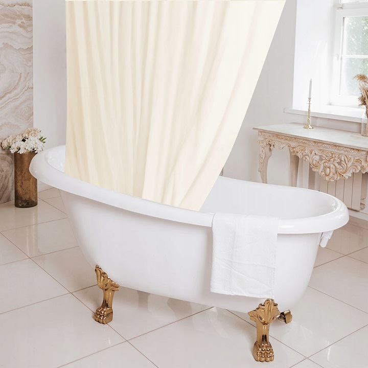 ZASŁONKA PRYSZNICOWA KOTARA NAD WANNĘ JASNA ERCU WYTRZYMAŁA POLIESTER MODNA