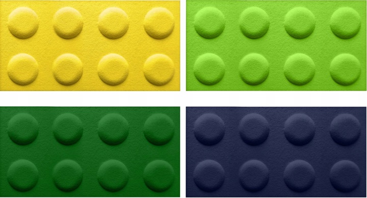 PANELE ŚCIENNE MIĘKIKE KLOCKI FILCOWE 60X30 SOFT