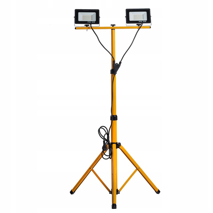 Stojak statyw 100W naświetlacz Lampa robocza HALOGEN BUDOWLANY z