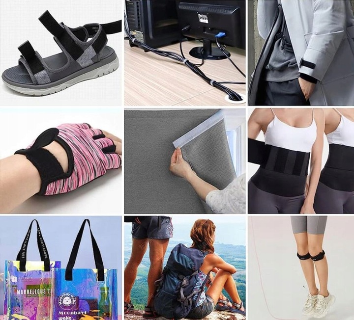 MOCNA RZEPOWA TAŚMA OBIE STRONY szer. 50 mm * 5 METRÓW CZARNY