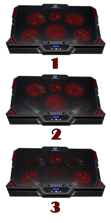 PODSTAWKA PODKŁADKA CHŁODZĄCA POD LAPTOP-A NOTEBOOK-A 12-17 WYŚWIETLACZ LED