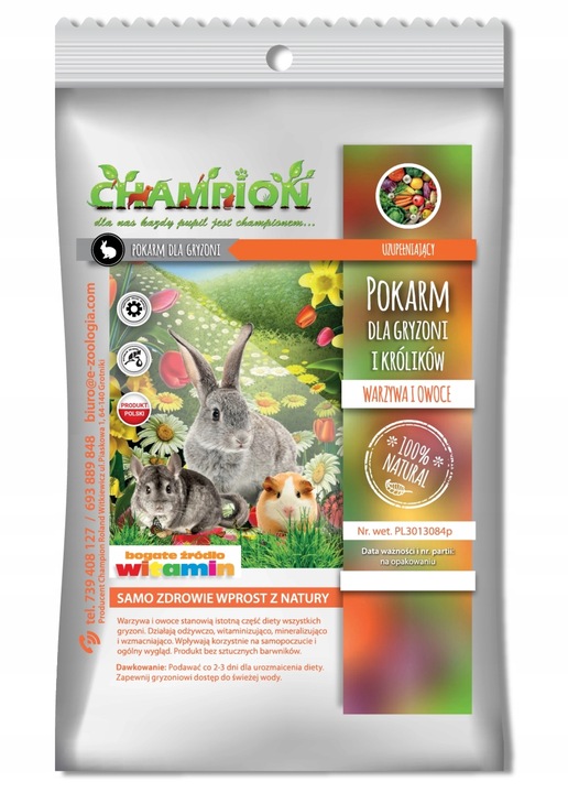 5kg Exclusive karma dla gryzoni królików świnki Premium