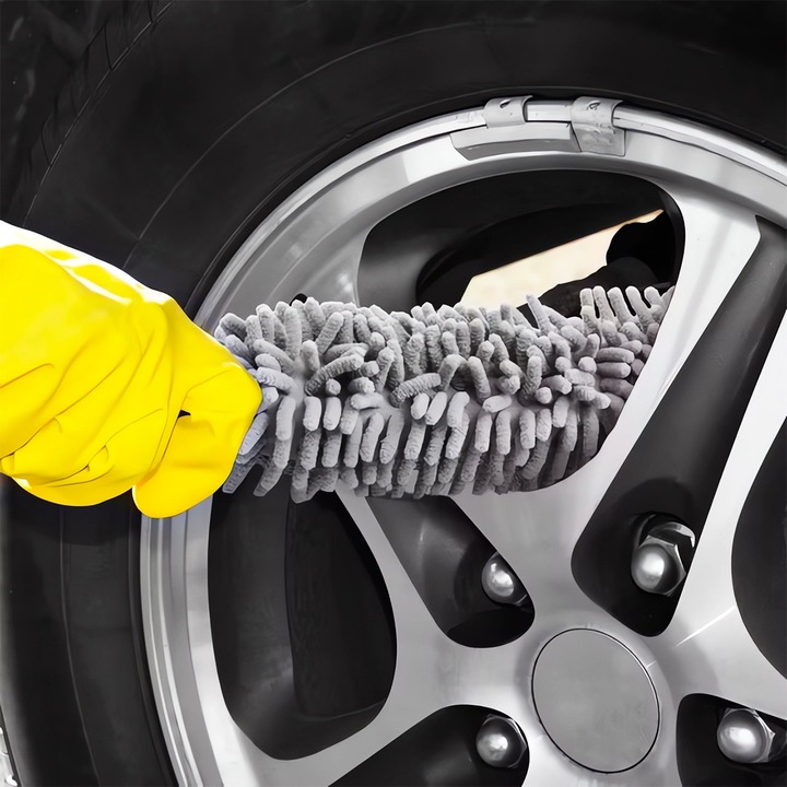 Zestaw Do Mycia Czyszczenia Osuszania Ręcznik Rękawica Szczotka Felg Auta