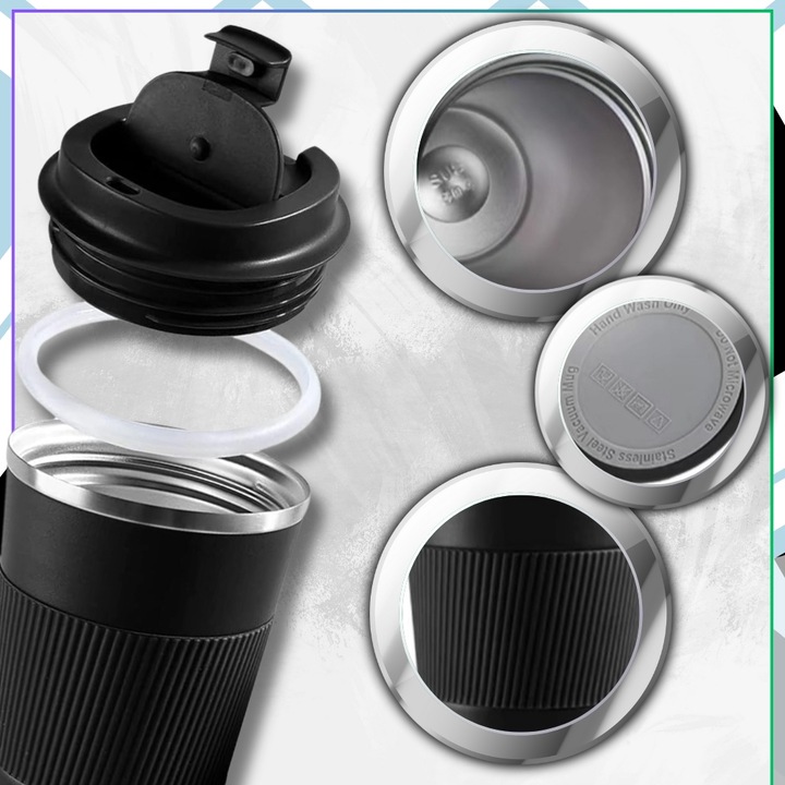 TRESSARI Kubek termiczny duży 510 ml termos na kawę herbatę szczelny