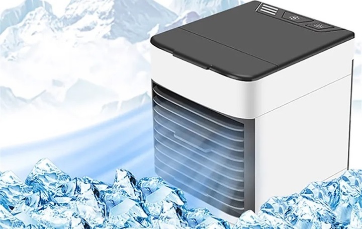 KLIMATYZATOR PRZENOŚNY 3W1 OCZYSZCZACZ NAWILŻACZ KLIMATYZER USB NA WODĘ