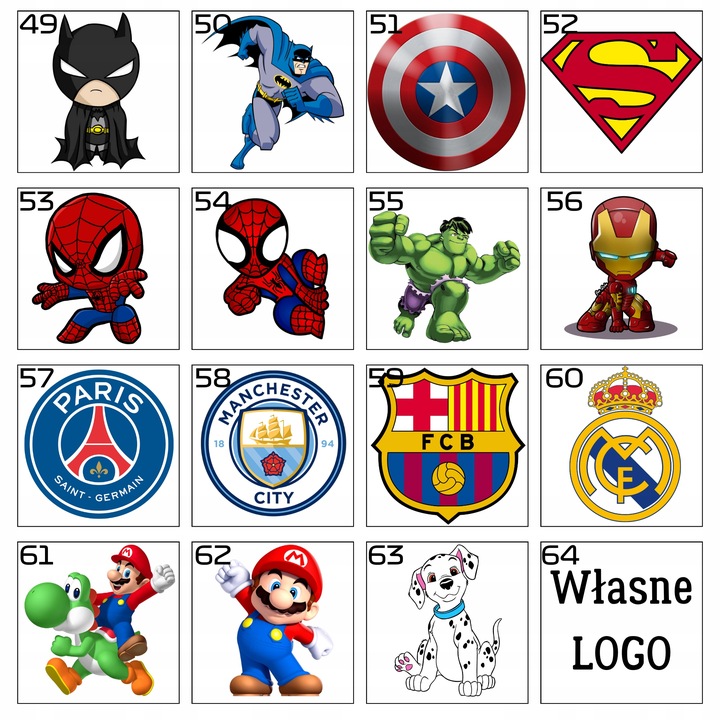 Naklejki Imienne Na Ubrania TERMO NAPRASOWANKI Imienniki METKI Zestaw 60szt