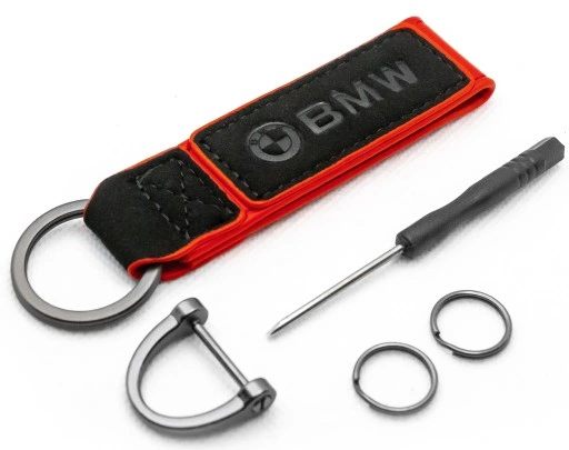 Brelok Smycz Do Kluczy BMW eko skóra zamsz