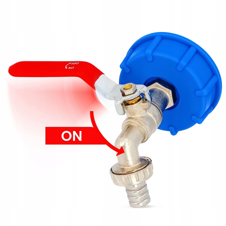 ZAWÓR CZERPALNY KRAN MAUZERA ZBIORNIKA 1000l 3/4x1/2 IBC SZYBKOZŁĄCZKA