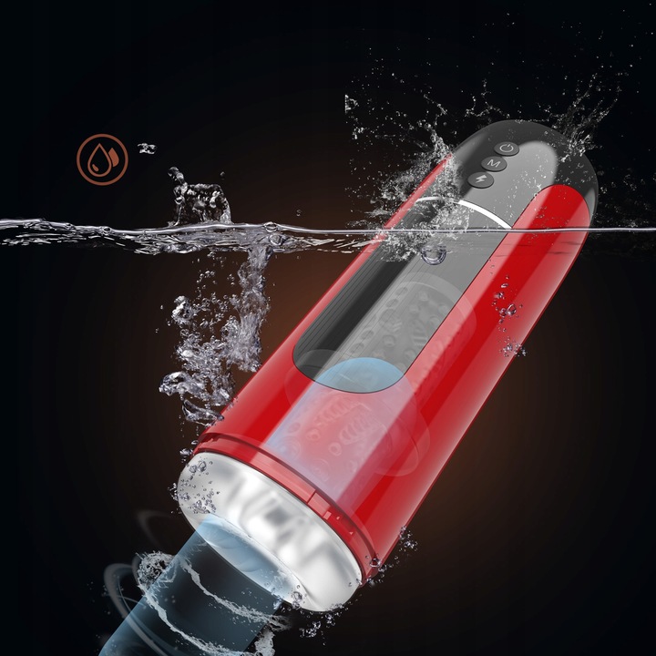 Automatyczny męski Masturbator7trybów pchnięcia i wibracji Przycisk orgazmu