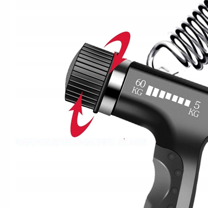 2x Ściskacz gripper z licznikiem regulowany 10-100kg do ćwiczeń nadgarstka