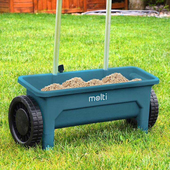 Siewnik rozrzutnik 12L soli piasku nawozu regulacja uniwersalny