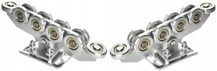 WÓZEK WÓZKI ROLKI DO BRAMY PRZESUWNEJ ZESTAW 80x80