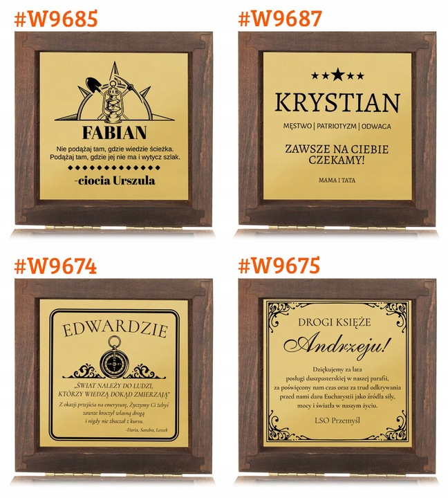 MOSIĘŻNY KOMPAS zegar słoneczny Prezent URODZINY EMERYTURA szkatułka GRAWER