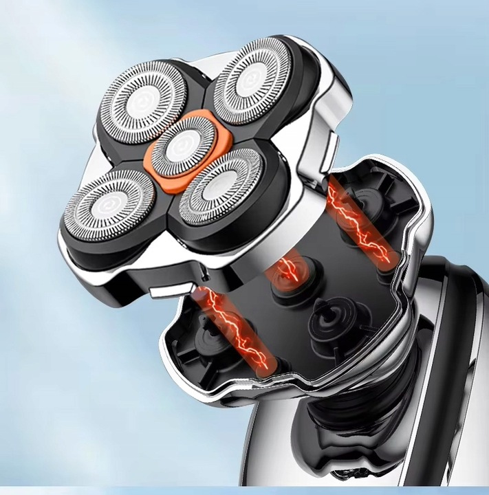 GOLARKA MĘSKA AKUMULATOROWA RIWALL RS-01 MASZYNKA DO GOLENIA 5D USBC