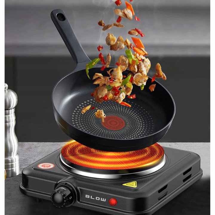 KUCHENKA ELEKTRYCZNA JEDNOPALNIKOWA PRZENOŚNA POLOWA TURYSTYCZNA 1000W