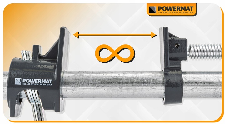 4x ŚCISK STOLARSKI RUROWY ZACISK BEZKOŃCOWY 3/4" METALOWY ZESTAW 4
