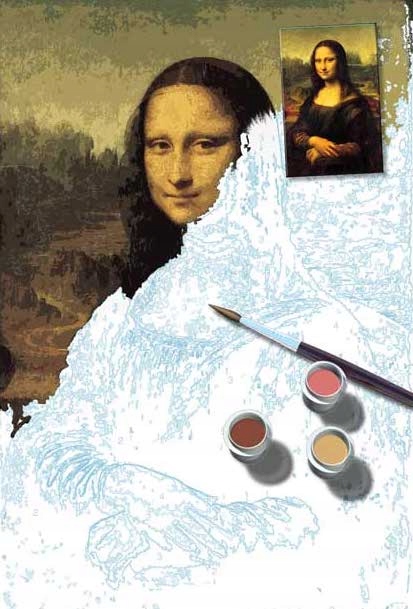 Malowanie Po Numerach Zestaw na Ramie Farby Akrylowe 40x50 cm