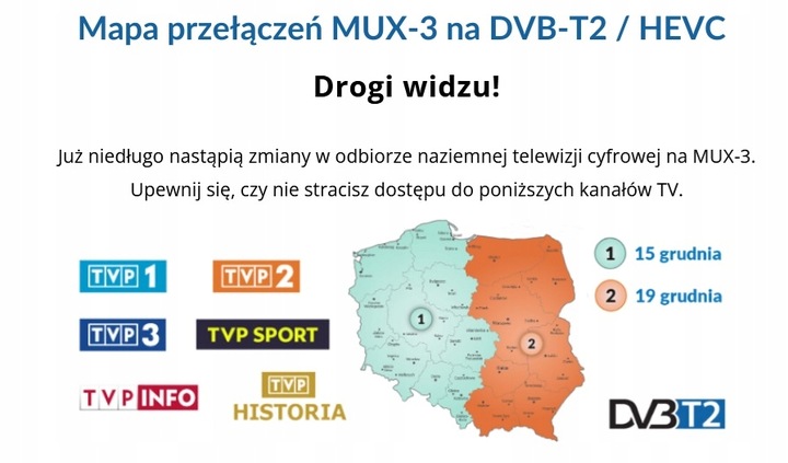 DEKODER TUNER TV NAZIEMNEJ HD DVB-T2 HEVC H.265 WYŚWIETLACZ + PILOT
