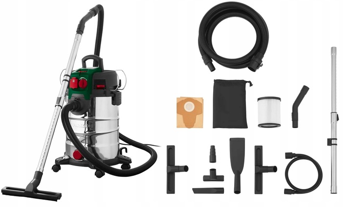 Odkurzacz PWD 30 C1 sucho mokro PARKSIDE 1500W gniazdo NAJMOCNIEJSZY