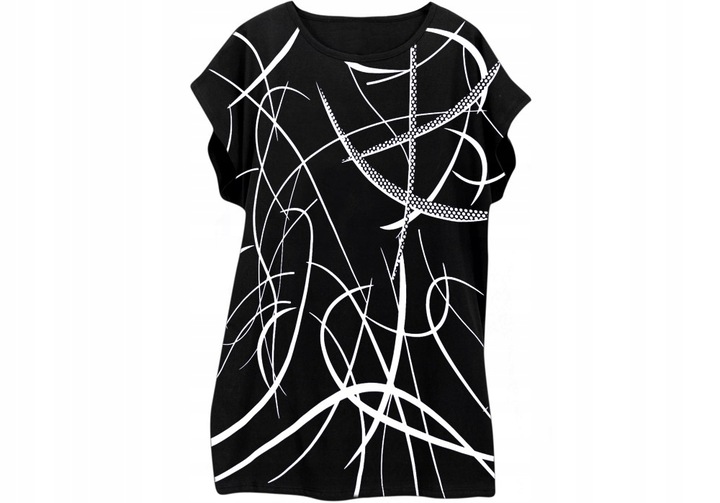 Kobieca dłuższa bluzka z bawełny Plus Size XXL 2XL 44