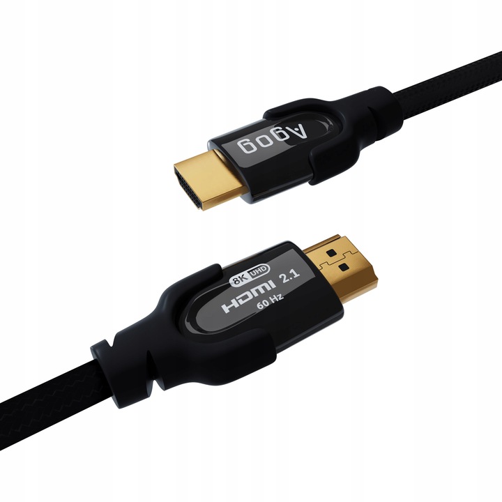 Kabel PRZEWÓD HDMI 2.1 MIEDŹ 8K 60HZ 4K 120Hz 48Gbps MOCNY UHS PRO do TV 2m