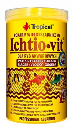 TROPICAL pokarm dla ryb ICHTIO VIT 1000ml PUSZKA