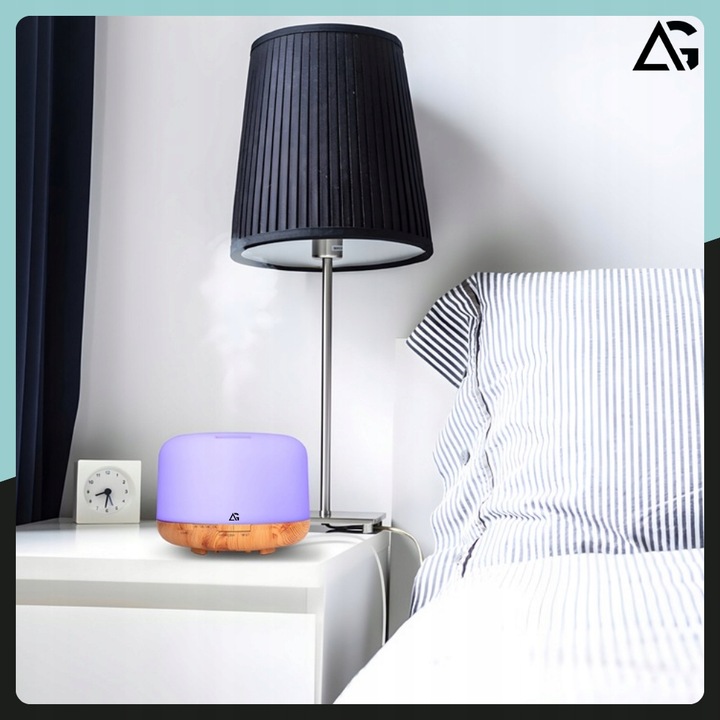 NAWILŻACZ POWIETRZA LAMPKA NOCNA DO SYPIALNI DLA DZIECI DYFUZOR