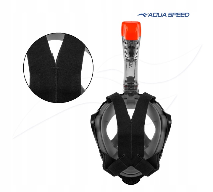 Maska pełnotwarzowa do nurkowania snorkelingu AQUA SPEED Drift L/XL
