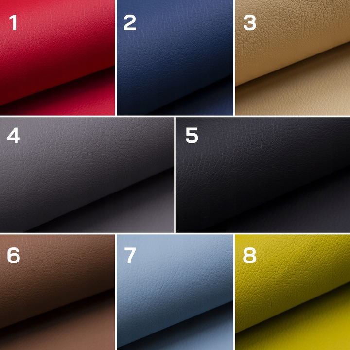 ZESTAW 4X PODKŁADKA STÓŁ TALERZ CZARNA SKÓRA 45x30