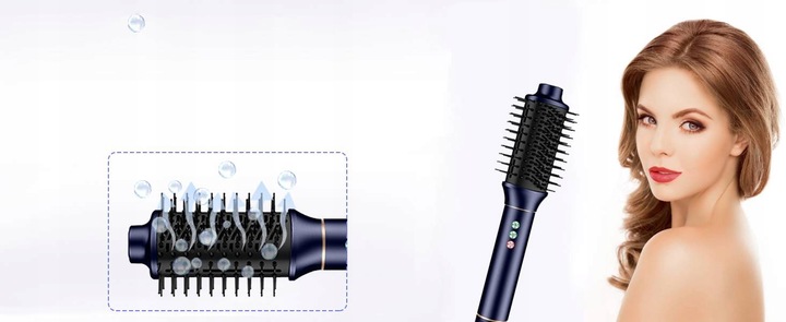 110000RPM Suszarko Lokówka Szczotka do Włosów Obrotowa 5w1 Jonizacja