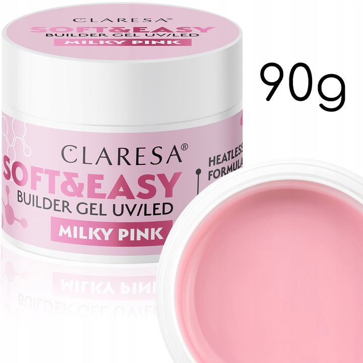 CLARESA SOFT&EASY BUILDER GEL MILKY PINK 90G