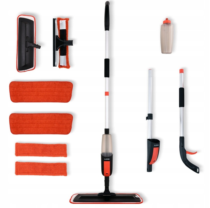 MOP ZE SPRYSKIWACZEM MYJKA DO OKIEN + 4 NAKŁADKI