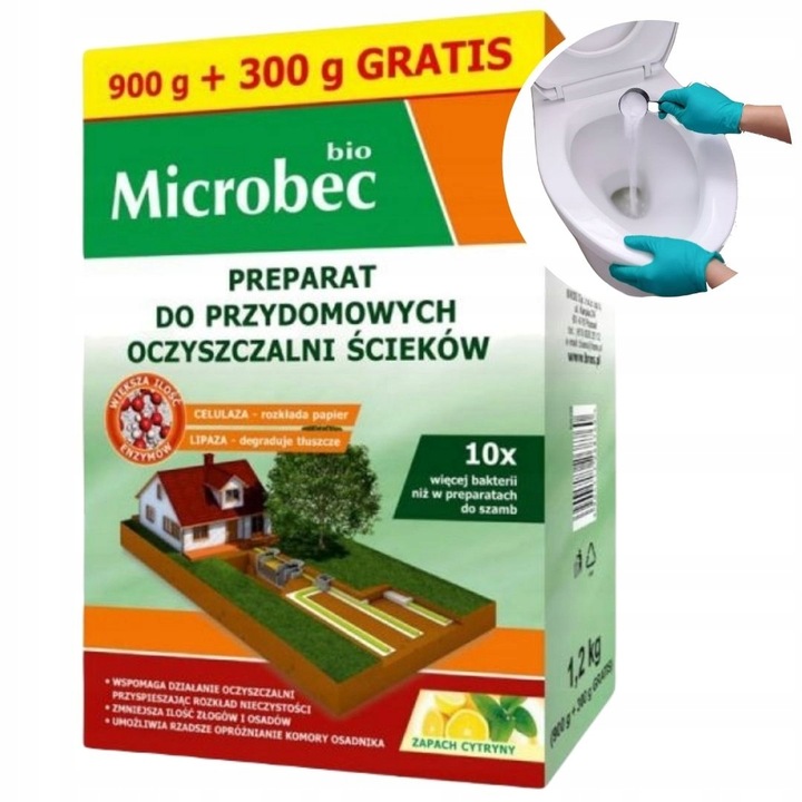 MICROBEC BIO 10 X WIĘCEJ AKTYWNYCH BAKTERII 1,2kg