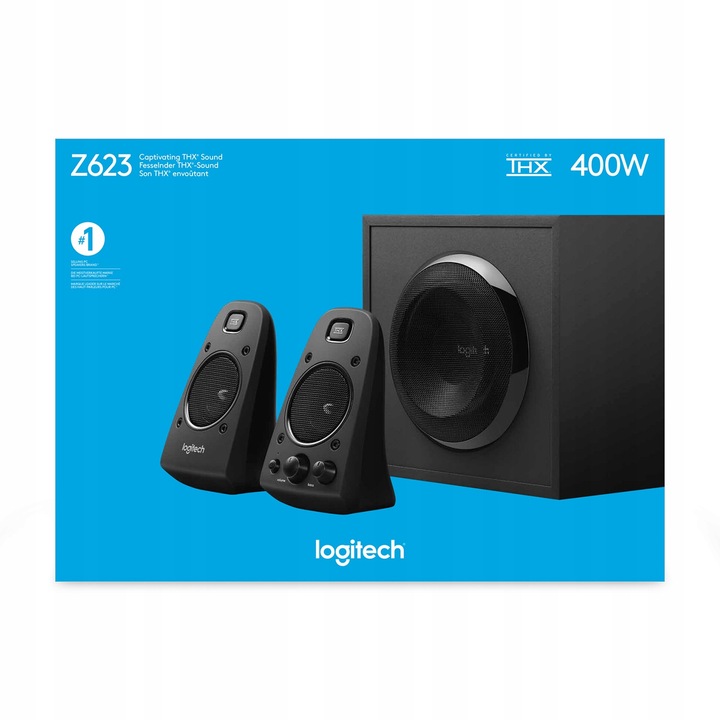 Głośniki Logitech Z-623 Speaker 980-000403 (2.1; kolor czarny)