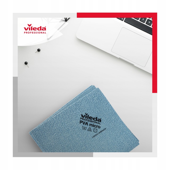 VILEDA MAGICZNE ŚCIERECZKI PVA MICRO PROFESIONAL MIKROFIBRA 4SZT ORYGINALNE