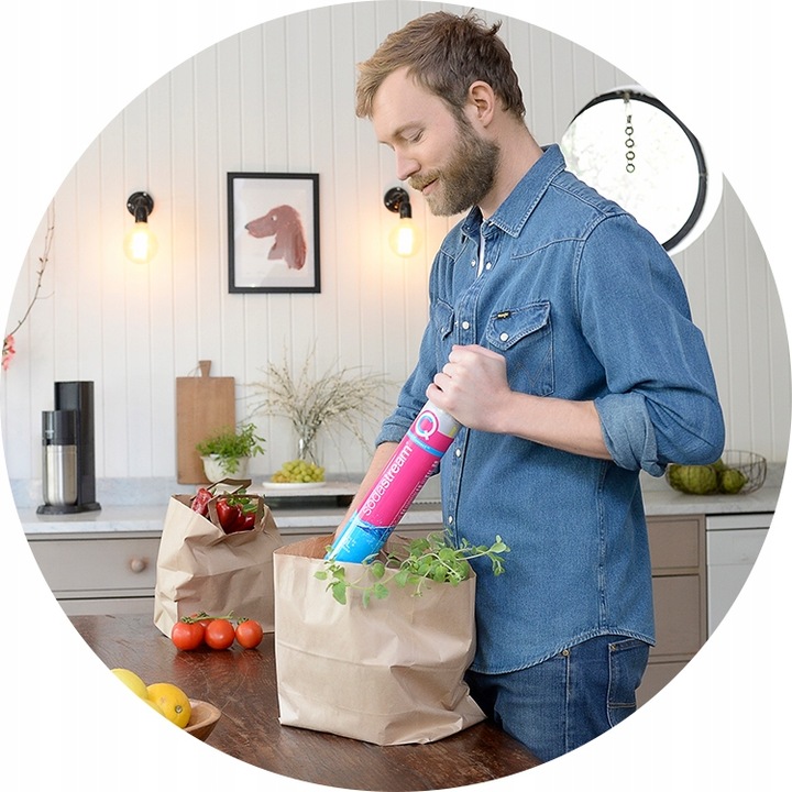 Butla z Gazem do Saturatora SodaStream QC Cylinder różowy Nabój CO2