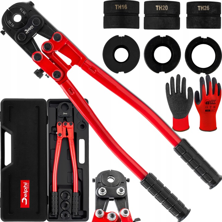 ZACISKARKA DO RUR PEX PRASA HYDRAULICZNA 16 20 26 mm SZCZYPCE