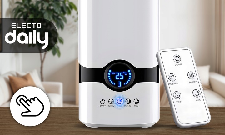 NAWILŻACZ POWIETRZA DYFUZOR JONIZATOR 4L AROMATERAPIA PILOT + 12